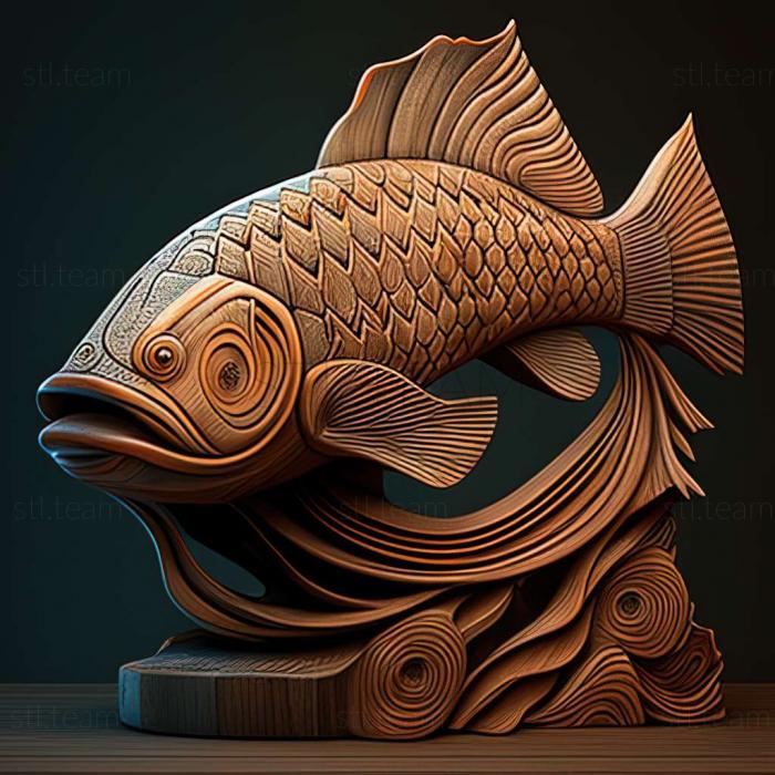 3D модель Сарганощук рыба (STL)
